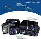 Marvel Comics 5-Piece Packing Cube Set - Spiderman, Ironman, Captain America - 5 Piece Packing Cubes Compression Travel Essen
