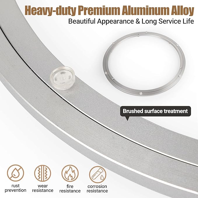 20 Inch Lazy Susan Bearing Heavy-Duty Aluminium Alloy Turntable Bearing, Mute Turntable Ball Bearing, Lazy Susan Rotating Tur