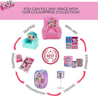 Idea Nuova LOL Surprise Set of Two Spacious Collpasible Storage Cubes, 10"x10"