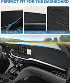 FIILINES Dash Cover for Acura MDX 2022-2024, Dashboard Mat Cover MDX Accessories Dash Cover Sunshade Nonslip Mesh Protector N