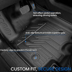 Floor Mats & Cargo Mat with Backrest Mat for 2024-2026 Chevy Equinox EV, Door Sill Guards, Trunk Lower Mat, All Weather TPE Trunk Cargo Liner Car Mat Accessories for Chevrolet Equinox EV