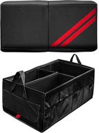 YOSRTER Car Trunk Organizer for Dodge Charger Durango Challenger Ram Collapsible Storage Box with Handle Foldable Lid Non