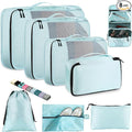 Toncoke 8-Piece Packing Cubes for Travel, 2026 Upgraded Durable Zippers & Reinforced Mesh, Complete Luggage Organizer Set wit