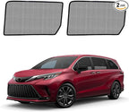 Sienna Specific Side Window Sun Shades, 2021-2025 Rear Vehicle Interior Shade for Baby Mesh Covers, Breathable, UV Protection and Heat Insulation (Sienna (2021-2025), Rear Side-2pcs)