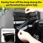 150 Bags Tidyphil Hanging Car Trash Bags Disposable, Leak-proof, Odor Seal. 2 Gallon Car Garbage Bags. Alternative to Car Trash Can, Easy Stick-On Car Garbage Can for Car,SUV,Truck, Vehicle, Stroller.