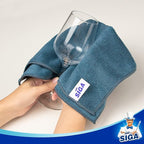 MR.SIGA Microfiber Cleaning Cloth, All-Purpose Microfiber Towels, Streak Free Cleaning Rags, Pack of 12, Light Teal, Size 32 