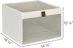 StorageWorks Closet Storage Bins, Extra Large Storage Baskets with Clear Window and Handles, Foldable Fabric Organizer for Cl