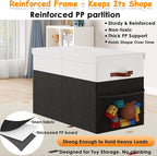 Large Toy Storage Box with Lid Upgraded Toy Storage Chest Organizer with Divider Foldable Toy Bin for Kids Boys Girls Playroo