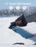 AstroAI Ice Scraper for Cars and Small Trucks - Dang Near Indestructible Ice Scrapers for Car Windshield from Scrape Frost and Ice