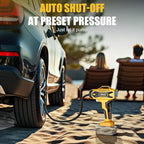Cordless Tire Inflator Air Compressor Compatible with Dewalt 20V Battery, 160PSI Portable Air Pump with Digital Pressure Gauge, Fast Inflation for Cars, Motorcycles, Bikes(Bare Tool)
