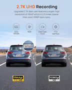 70mai 2.7K Dash Cam Front A500S, 1944P Dash Camera for Cars with Sony IMX335, Dashcam Built-in WiFi GPS, Optional Rear Dashca