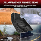 LASFIT Floor Mats & Trunk Mat for Honda CR-V 2017-2022 (NOT for Hybrid), All Weather Protection TPE Floor Liners 1st & 2nd Row & Cargo Mat Full Set, Black