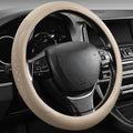 【2025 Model】 Breathable Soft Leather Car Steering Wheel Cover for Men Women, Non-Slip, Comfortable,Universal 15 inches Steeri