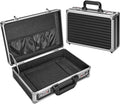 LOCKCURX File Organizer Storage Box - 14.2 x 9.4 x 4.5 Inch Medium, Portable Locking Storage Totes with Dual Combination Lock