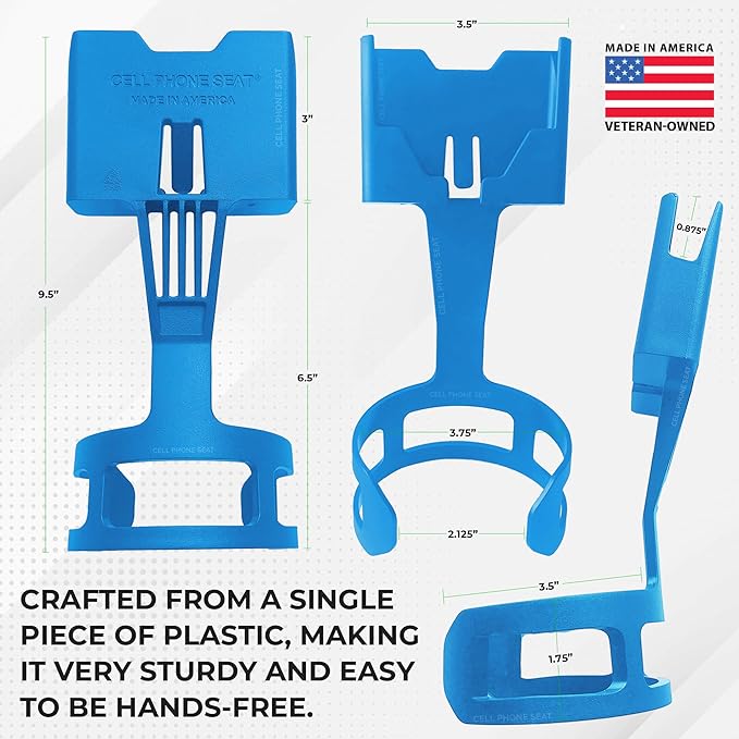 Cup Holder Phone Holder Mount for Car - Universal Adjustable Expander Cradle Hands-Free Driving - Compatible with All Smartphones Car Mount for iPhone Samsung Google Android Mobile Accessories Blue