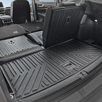 Floor Mats for 2018-2025 2026 Volkswagen Atlas 7 Passenger Bench Seating (Not for Cross Sport), All Weather TPE Durable Cargo Mat with Backrest Mats for VW Atlas Accessories