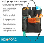 High Road BackPockets Seat Back Organizer - Back of Seat Organizer and Seat Protector with Storage Pockets and Bag Dispensers for Car, SUV, Truck or Van