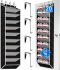 Heavy-Duty, Over The Door Shoe Organizer, Extra Large 10 Tiers, Over Door Shoe Organizer, Coated Hooks Grip Firmly Without Sc