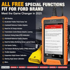 LAUNCH Creader Elite Bidirectional Tool Fit for Ford Lincoln Mercury Mazda, Full Systems All Resets OBD2 Scanner, PMI Function