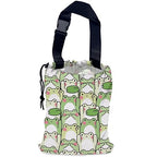 Cute Frog Car Garbage Bag,Waterproof Small Car Trash Bag Hanging Back of Seat,Drawstring Hanging Car Trash Bag with Adjustable Buckle for Car Accessories