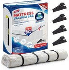 TAILI Mattress Vacuum Storage Bag, Twin/Twin-XL Foam Mattress Vacuum Bag with 4 Straps, Sealable Bag for Memory Foam, Latex, 
