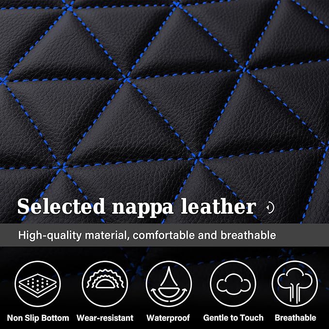 Coverado Front Seat Covers, Waterproof Front Car Seat Covers for Truck Compatible with 2002-2026 Dodge Ram 1500 2500 3500 Cre