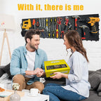 Pegboard Kit: 6 Panels (90x40cm/36x16in, Black) + 200 Hooks & Accessories, Heavy Duty Rustproof Plastic Peg Board for Home, G