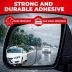 Blind Spot Mirror for Trucks 3.6"X2.5" - HD Glass Frameless Convex Mirror for Truck with Wider View and Improved Traffic Safety