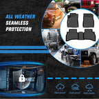 Nilight TPE Floor Mats for Chevy Trailblazer (AWD Only) 2021 2022 2023 2024 2025 2026, All Weather Custom Fit Heavy Duty Floor Liners