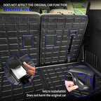 Rongtaod Floor Mats Compatible with 2020-2025 Kia Telluride 7&8 Seats Trunk Mat Cargo Mat Cargo Liner Back Seat Cover Protector 2024 Telluride Accessories (Trunk Mat with Backrest Mat+Floor Mats)