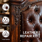 Leather & Furniture Repair Salve, Furniture Salve with Brush for Leather Wood, Leather Conditioner Help Prevent Cracking or F