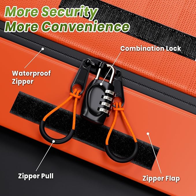 21 Cubic Feet Car Rooftop Cargo Bag Carrier, Soft Roof Top Luggage Bag for All Vechicles with/Without Rack - with Waterproof Zip, Anti-Slip Mat, Luggage Lock, Storage Bag, Door Hooks