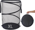Seiritex Mesh Popup Laundry Hamper 115L Foldable Laundry Basket Extra Large Capacity Collapsible Clothing Storage Basket with