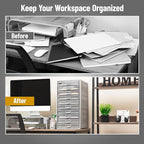 Mind Reader 10-Drawer Desk Organizer for Office Supplies, Crafts, Mail Sorting & More, Metal Mesh, 10.75"L x 14"W x 21.25"H, 