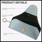 Magnetic Sunglass Holder for Car Visor, Travel Sunglasses Case with Clip for Purse, Eyeglasses Case