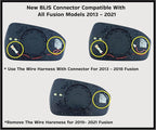 EAP Passenger Side Mirror Glass Compatible with Ford Fusion 2013-2021, Heated with Blind Spot DS7Z17K707C KS7Z17K707A