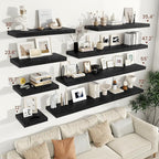 Vivelove 2" Thick Floating Shelves for Wall 30 Inches Long, 12" Deep Wall Shelves, for Bedroom, Bathroom, Living Room, Kitche