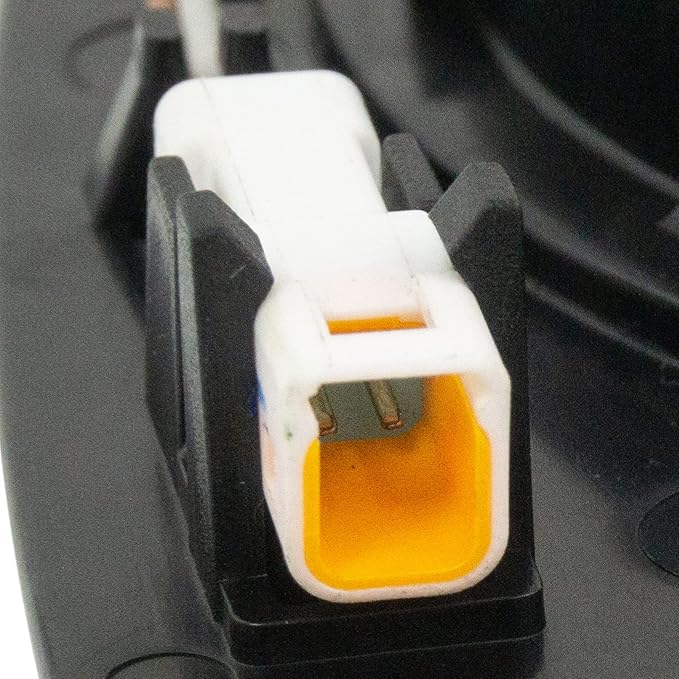 TRQ Driver Side Mirror Glass Blind Spot with Backing Plate For Factory Equipped Mirrors Compatible with 2017-2018 Ford Escape