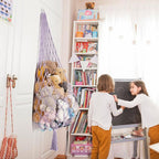 Amdermi Upgrade Stuffed Animal Hammock Corner or Wall Hanging Net for Stuffy Animal Storage Macrame Toy Display Over Door Toy