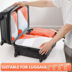 8 Set Packing Cubes for Travel, Gifts for Women Mom,Anti-Tearing Suitcase Organizer for Luggage with Shoe & Hanging Toiletry 