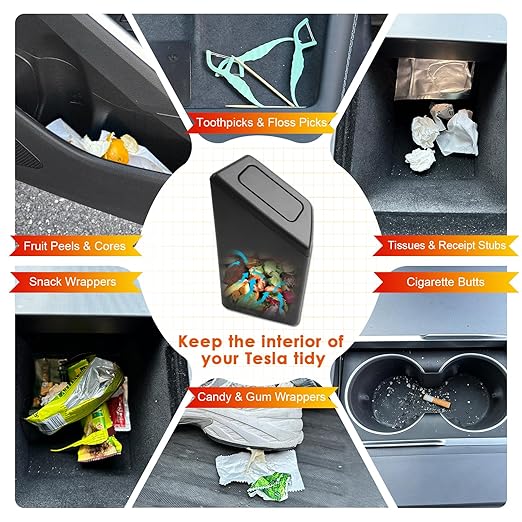 for Corolla Cross Trash Can for 2022-2025 Toyota Corolla Cross Small Car Trash Bin for Side Front Right Door Mini Trash Garbage Bin w/Lid for Toyota Accessories (Corolla Cross Right Side)