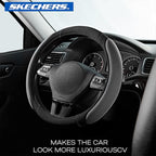 Skechers Steering Wheel Cover,14.5-15 Inch Universal Memory Foam Car Steering Wheel Covers Breathable Anti-Slip Steering Whee
