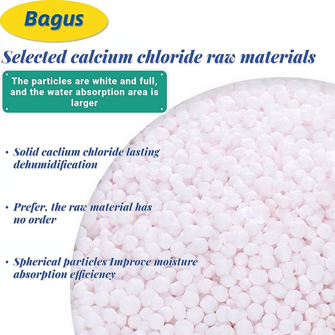 Bagus Moisture Absorbers Boxes (4 Pack) - 10.5 Oz Dehumidification Containers for Closet, Bathroom, Storage, Kitchen, Car,