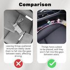 2PCS Car Seat Gap Filler Organizer, Multifunctional Seat Side Gap Filler Between Seat and Console, with Organizer & Hook Function for Avoiding Dropped Items, Universal Fits (Pink)