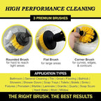 Drillbrush Drill Brush Attachment Set for Bathroom Cleaning – Power Scrubber Brush Kit for Tub, Tile, Shower, and Grout – All