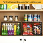 Wetheny 2pcs Fruit Basket Onion Storage Wire Basket with Wood Top- Wall Mounted & Stackable Kitchen Counter Organizer,Cabinet