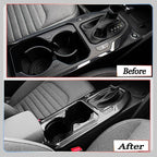 Center Console Frame Cover,for Kia K4 2024 2025 2026, Gear Shift Panel,Cup Holder Trim - Carbon Fiber Protective Accessories