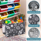 FANKANG Storage Basket,Nursery Hamper Canvas Laundry Basket Foldable with Waterproof PE Coating Storage, Office, Bedroom, Clo