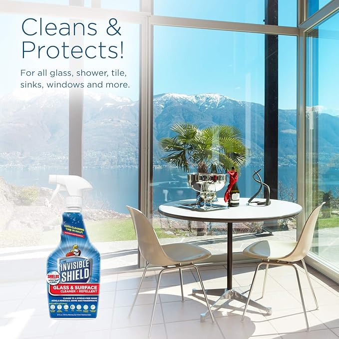 Invisible Shield Glass & Surface Cleaner and Repellent 32 fl. oz. Cleans and Protects against future dirt on multi surfaces b