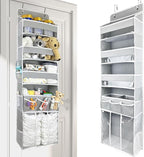 Door Hanging Storage Organizer,with 3 Bins 1 Movable Baby Diaper Caddy,1 Large capacity diaper stacking storage Organizer,10 